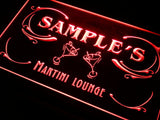 Martini Lounge Cocktails Name Personalized Custom LED Sign -  - TheLedHeroes