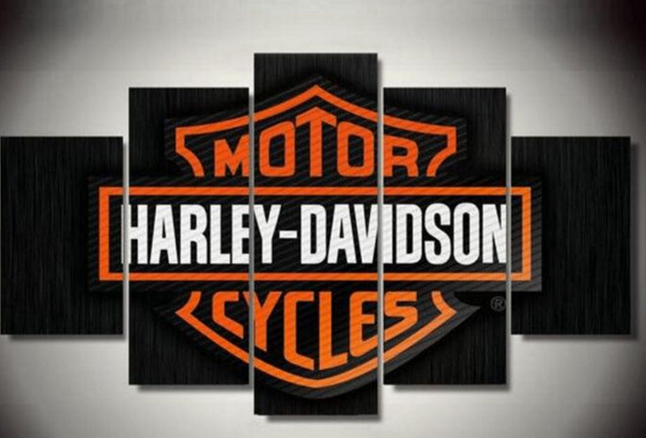 Harley Davidson Motorcycles 5 Pcs Wall Canvas -  - TheLedHeroes