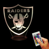 NFL Oakland Raiders 3D LED LAMP -  - TheLedHeroes
