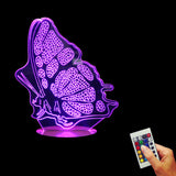 Butterfly Shape 3D LED LAMP -  - TheLedHeroes