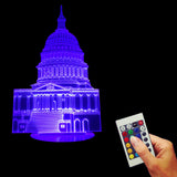 America White House 3D LED LAMP -  - TheLedHeroes