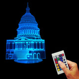 America White House 3D LED LAMP -  - TheLedHeroes