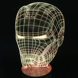Iron Man Helmet 3D LED LAMP -  - TheLedHeroes