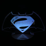 Batman v Superman 3D LED LAMP -  - TheLedHeroes