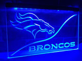 FREE Denver Broncos (4) LED Sign - Blue - TheLedHeroes