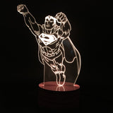 Superman Flying 3D LED LAMP -  - TheLedHeroes