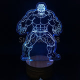 Hulk 3D LED LAMP -  - TheLedHeroes