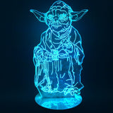Master Yoda 3D LED LAMP -  - TheLedHeroes