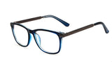Retro Vintage Optical Reading Glasses - Transparent Blue - TheLedHeroes