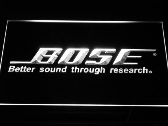 FREE Bose Systems Speakers NR LED Sign - White - TheLedHeroes