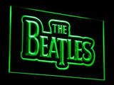 The Beatles Band Music Logo Bar LED Sign - Green - TheLedHeroes