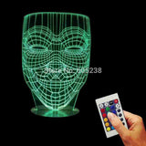 Anonymous Mask 3D LED LAMP -  - TheLedHeroes