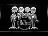 The Beatles Drum Band Bar LED Sign - White - TheLedHeroes