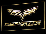 Chevrolet Corvette Racing LED Sign - Yellow - TheLedHeroes