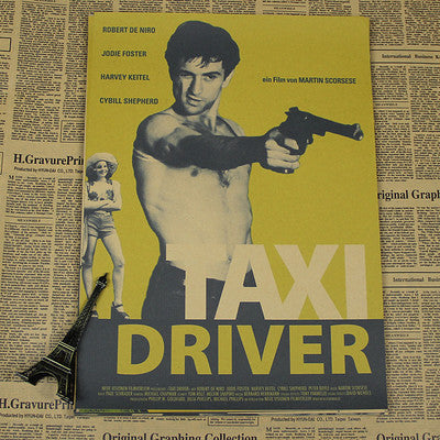 Taxi Driver Robert De Niro Wall Poster - Black - TheLedHeroes