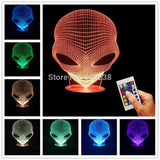 Alien 3D LED LAMP -  - TheLedHeroes