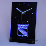 New York Rangers Desk LED Clock -  - TheLedHeroes