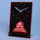 Colorado Avalanche Desk LED Clock -  - TheLedHeroes