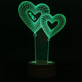 Double Love Balloon 3D LED LAMP -  - TheLedHeroes