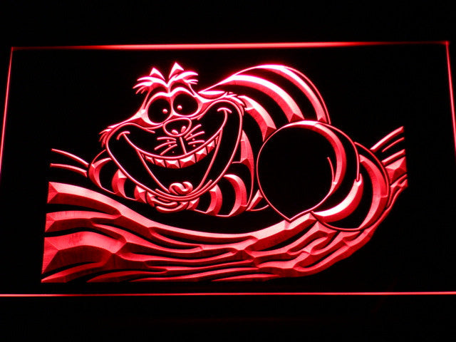 Cheshire Cat LED Sign - Red - TheLedHeroes
