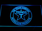 FREE TEXACO PORCELAIN GAS PUMP Bar LED Sign - Blue - TheLedHeroes