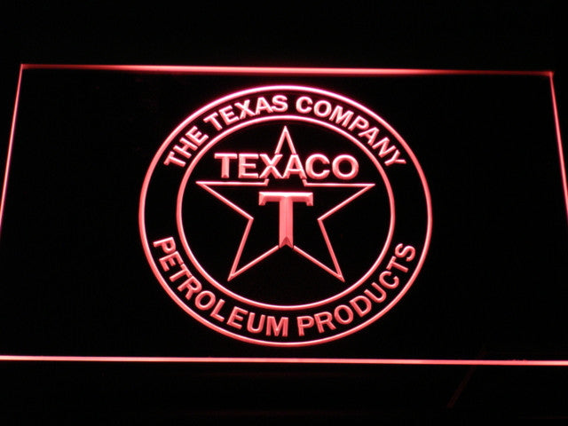 TEXACO PORCELAIN GAS PUMP Bar LED Sign - Red - TheLedHeroes