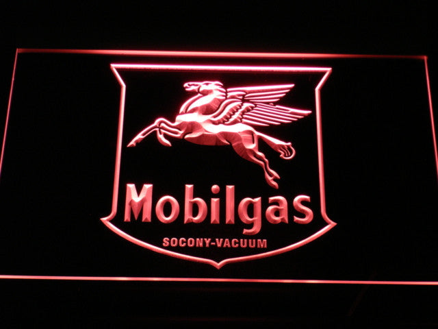 FREE MOBILGAS RD PUMP LED Sign - Red - TheLedHeroes