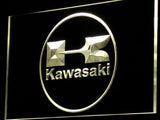 Kawasaki Racing Motorcylce LED Sign - Yellow - TheLedHeroes