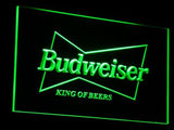 Budweiser King Beer Bar Pub Club LED Sign - Green - TheLedHeroes