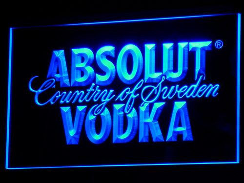 Absolut Vodka Country of Sweden LED Sign - Blue - TheLedHeroes
