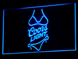 Coors Light Beer Bikini Bar Pub LED Sign - Blue - TheLedHeroes