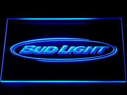 Bud Light Beer Bar Pub Club NR LED Sign - Blue - TheLedHeroes