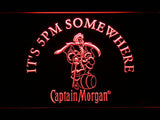 Captain Morgan IT's 5 pm Somewhere LED Sign - Red - TheLedHeroes