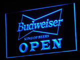 Budweiser Open Beer NR Pub Bar LED Sign - Blue - TheLedHeroes