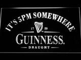 Guinness It's 5 pm Somewhere Bar LED Sign - White - TheLedHeroes