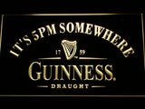 Guinness It's 5 pm Somewhere Bar LED Sign - Multicolor - TheLedHeroes