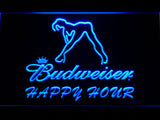 Budweiser Sexy Dancer Happy Hour Bar LED Sign - Blue - TheLedHeroes