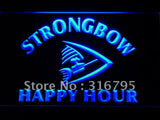 Strongbow Beer Happy Hour Bar LED Sign - Blue - TheLedHeroes