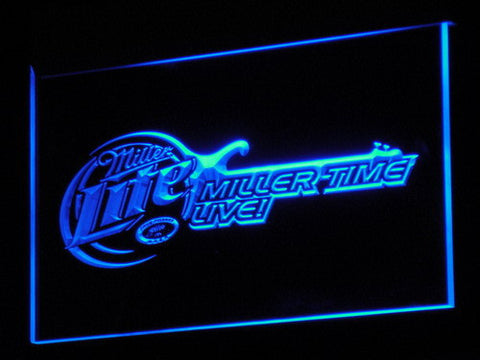 Miller Lite Beer Bar Guitar LED Sign -  - TheLedHeroes