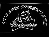 Budweiser Frog It's 5 pm Somewhere LED Sign - White - TheLedHeroes