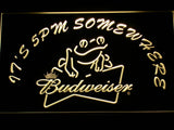 Budweiser Frog It's 5 pm Somewhere LED Sign - Multicolor - TheLedHeroes