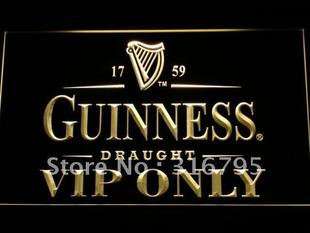Guinness VIP Only Bar LED Sign -  - TheLedHeroes