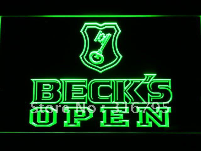 Beck's Beer OPEN Bar LED Sign -  - TheLedHeroes
