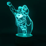 Superman Flying 3D LED LAMP -  - TheLedHeroes