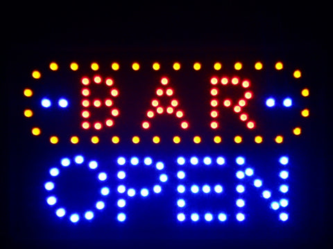 FREE BAR OPEN LED Sign 16" x 10" -  - TheLedHeroes