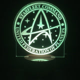 Command United Federation of Planets 3D LED LAMP -  - TheLedHeroes