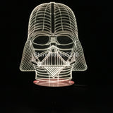 Darth Vader Helmet 3D LED LAMP -  - TheLedHeroes