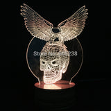 Eagle Skull 3D LED LAMP -  - TheLedHeroes