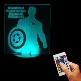 Captain America Freedom 3D LED LAMP -  - TheLedHeroes