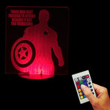 Captain America Freedom 3D LED LAMP -  - TheLedHeroes